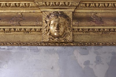 Lot 239 - A George II carved giltwood pier mirror