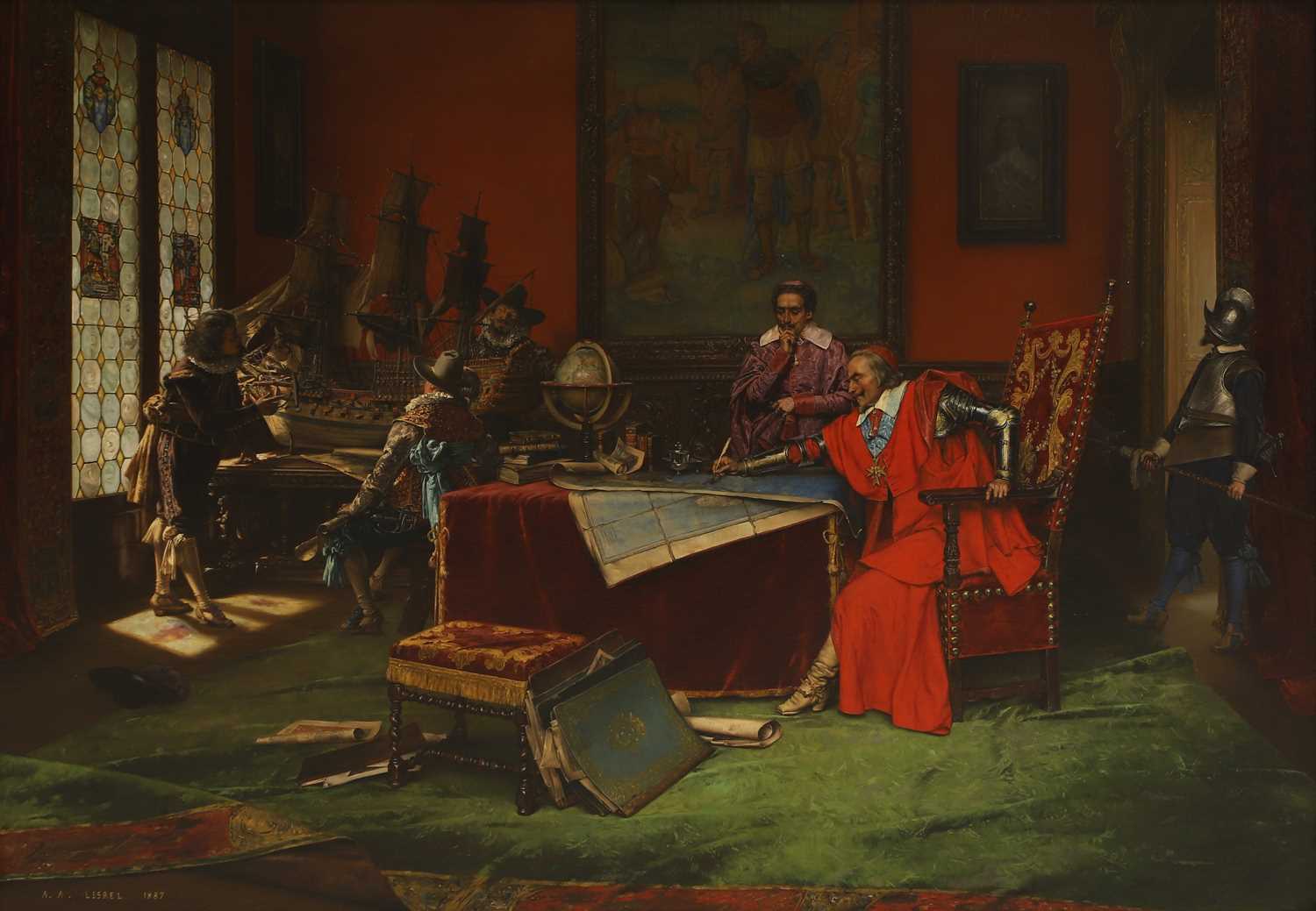 Lot 151 - Adolphe Alexandre Lesrel (French, 1839-1929)