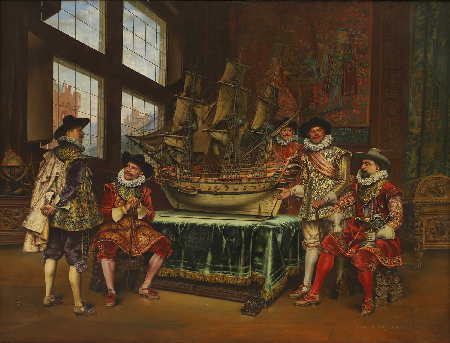Lot 150 - Adolphe Alexandre Lesrel (French, 1839-1929)