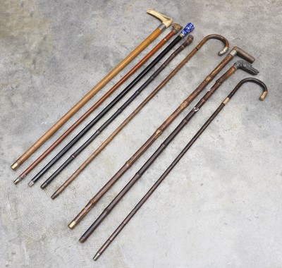Lot 384 - A collection of sword sticks and canes