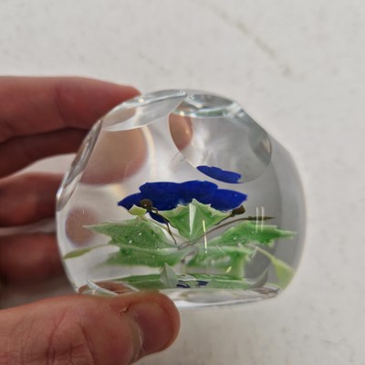 Lot 41 - A group of three glass paperweights