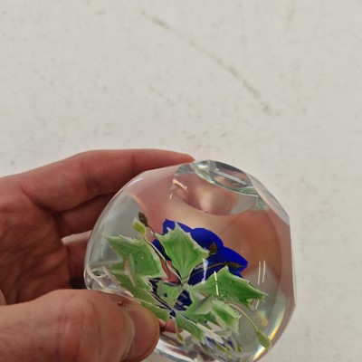 Lot 41 - A group of three glass paperweights