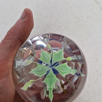 Lot 41 - A group of three glass paperweights