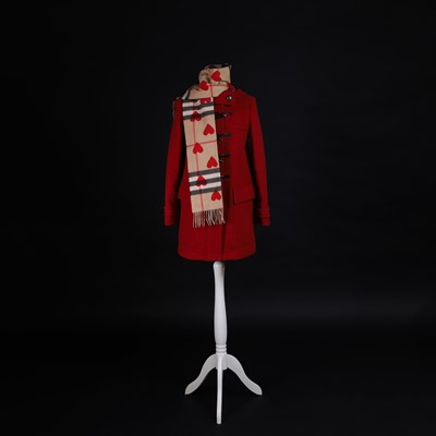 Lot 1376 - A Burberry duffle coat and scarf