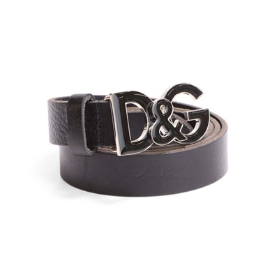 Lot 1340 - A D&G black leather belt