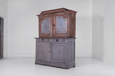 Lot 292 - A painted pine cupboard