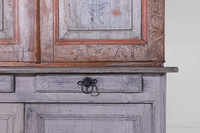 Lot 292 - A painted pine cupboard