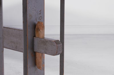 Lot 288 - A provincial painted wooden dining table