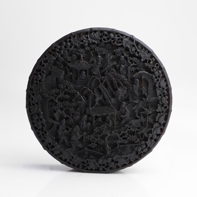 Lot 153 - A Chinese tortoiseshell box and cover