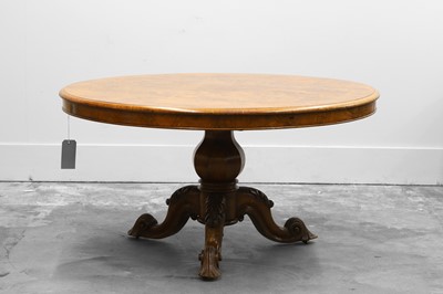 Lot 533 - A Victorian pollard oak centre table