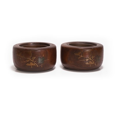 Lot 319 - A pair of Japanese wood hibachi