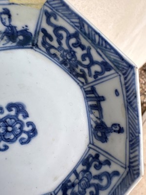 Lot 56 - A group of three Chinese blue and white saucers