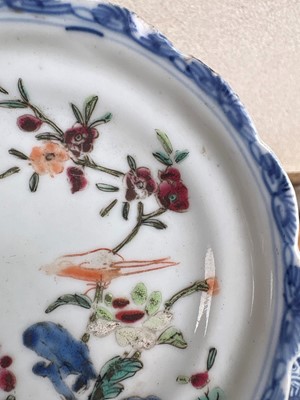 Lot 56 - A group of three Chinese blue and white saucers