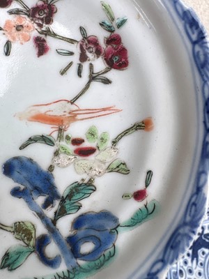 Lot 56 - A group of three Chinese blue and white saucers