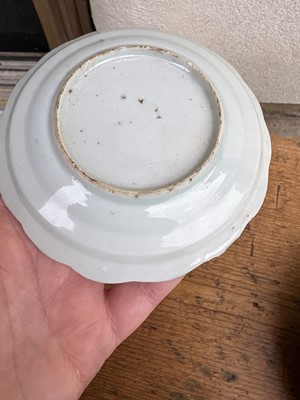 Lot 56 - A group of three Chinese blue and white saucers