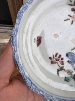 Lot 56 - A group of three Chinese blue and white saucers
