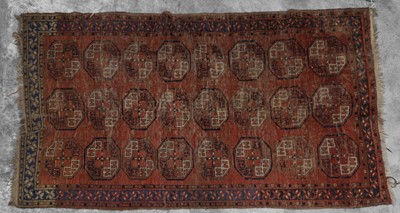 Lot 425 - A Turkmen Tekke wool rug