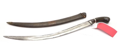 Lot 381 - A Turkish or Indian Shamshir sword