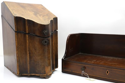 Lot 313 - A George III mahogany knife box