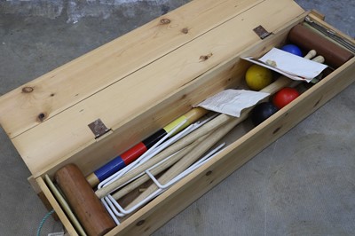 Lot 378 - A boxed Townsend croquet set