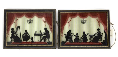 Lot 312 - A pair of silhouettes