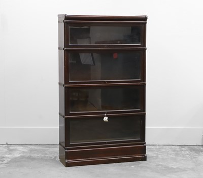 Lot 519 - A Globe Wernicke mahogany bookcase