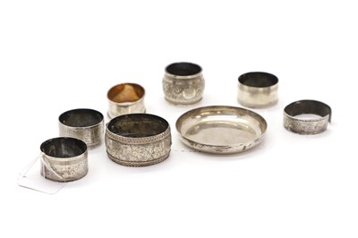 Lot 11 - A silver pin dish