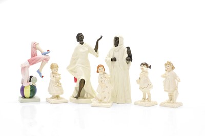 Lot 106 - Two Minton porcelain and bronzed figures
