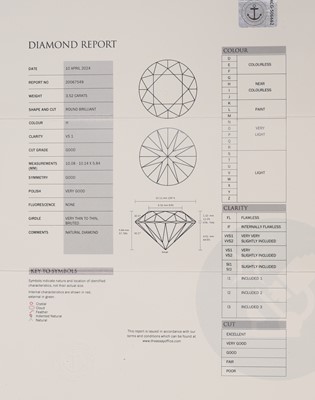 Lot 229 - An impressive platinum and diamond ring