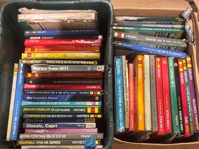 Lot 155 - A large quantity of motorcycle and car workshop manuals