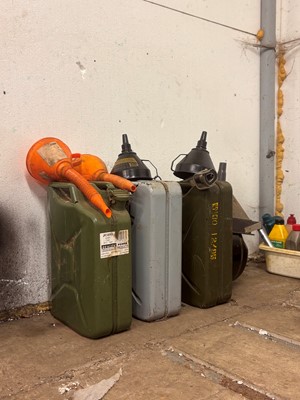 Lot 145 - Three jerrycans