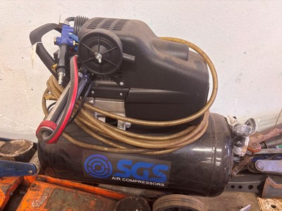 Lot 152 - An SGS workshop air compressor