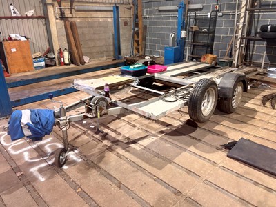 Lot 138 - A single-axle 1-ton car trailer