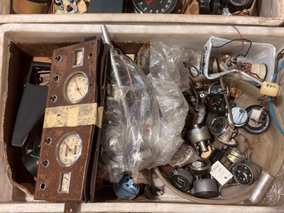 Lot 141 - A group of classic car dashboard gauges