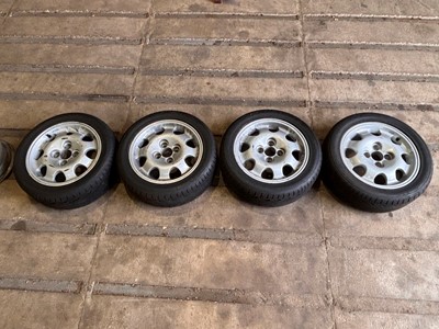 Lot 121 - A set of four Peugeot 205 1.9 GTi alloy wheels