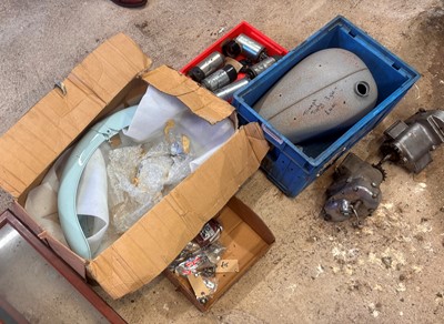 Lot 136 - A collection of Triumph motorcycle spares
