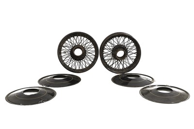 Lot 103 - A pair of Rolls-Royce 20/25 wire wheels