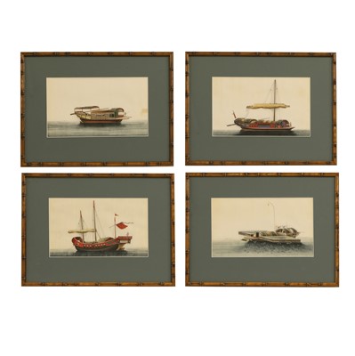 Lot 178 - A collection of four Chinese export pith paper paintings