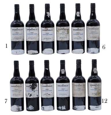 Lot 68 - Churchills, Vintage Port, 1991