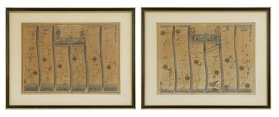 Lot 24 - OGILBY, J: TWO ROAD MAPS: 1- The Road from Chelmsford in Essex
