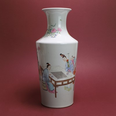 Lot 179 - A Chinese famille rose vase