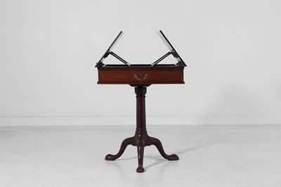 Lot 185 - A George II mahogany double reading stand
