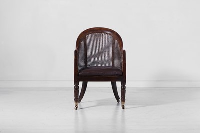 Lot 77 - A Regency beech library armchair