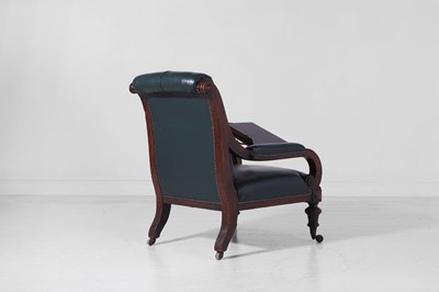 Lot 249 - A Victorian walnut library armchair