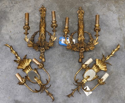 Lot 471 - A pair of George III style giltwood appliqués