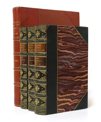 Lot 103 - 1- Hume and Marshall: The Game Birds of India, Burmah, and Ceylon, 3 Vols.