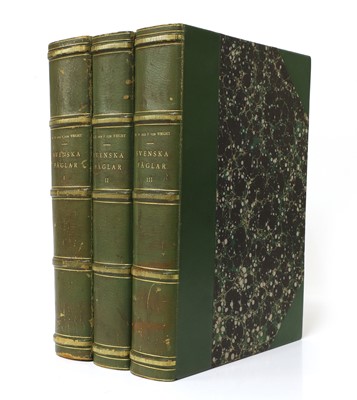 Lot 107 - VON WRIGHT, M & F: Svenska Faglar; Efter Naturen Och Pa Sten Ritade, in 3 vols.