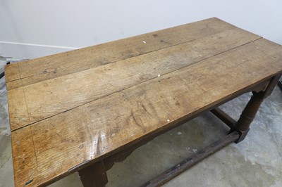 Lot 510 - An oak refectory table