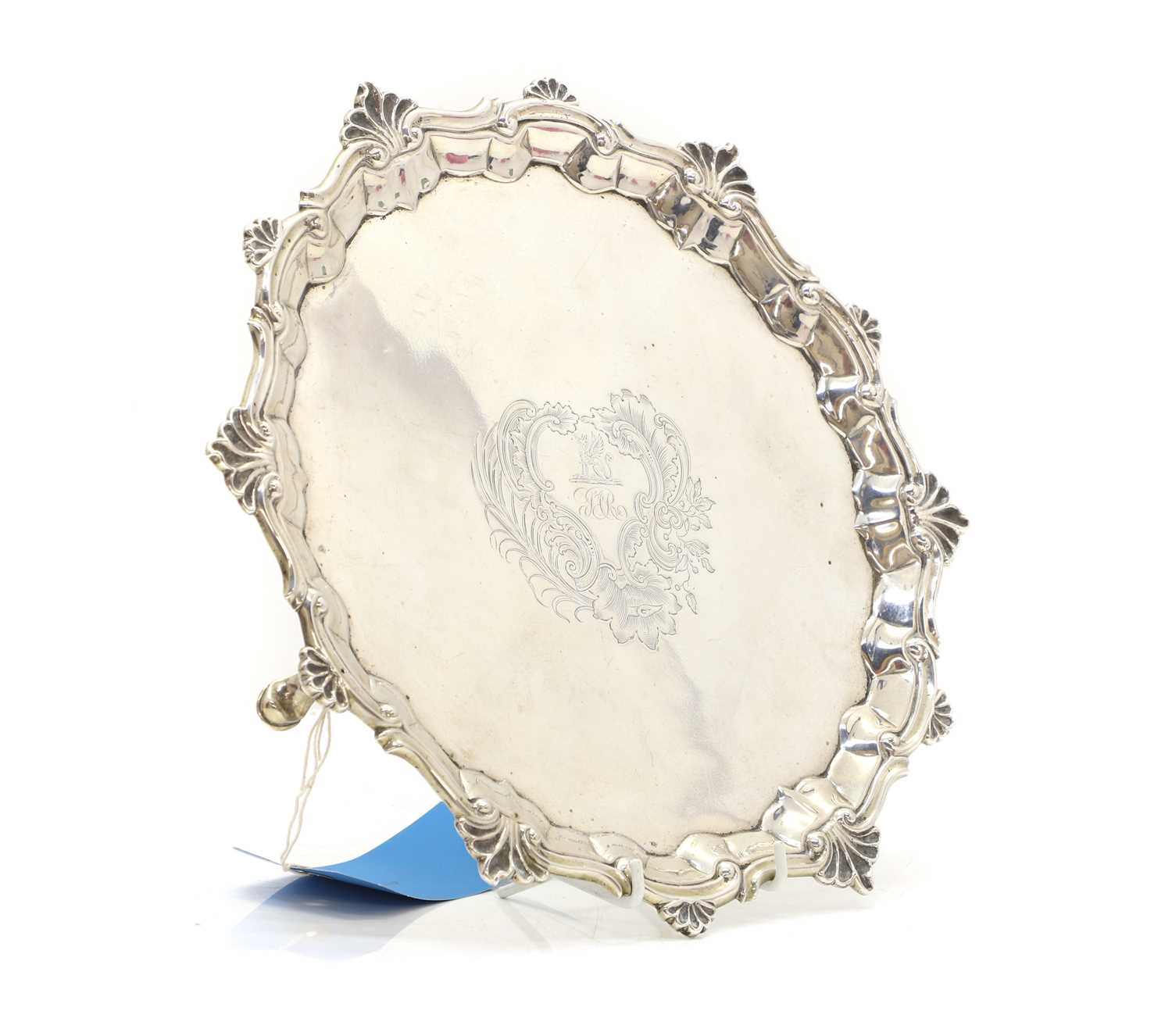 Lot 6 - A George II silver salver