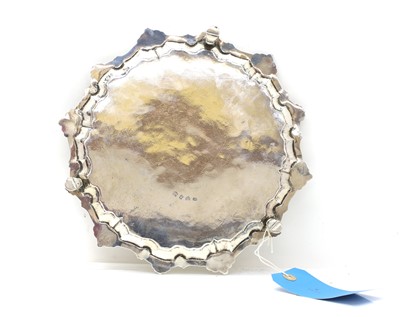 Lot 6 - A George II silver salver